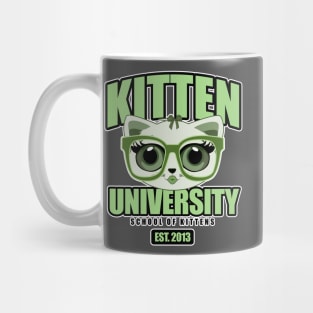 Kitten University - Green Mug